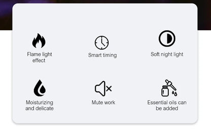 Volcanic Aromatherapy Humidifier Color Flame