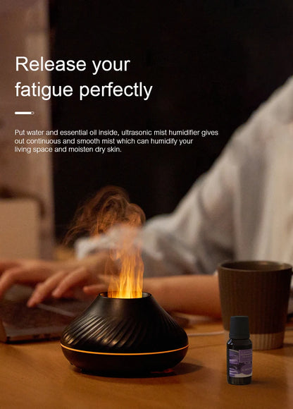 Volcanic Aromatherapy Humidifier Color Flame