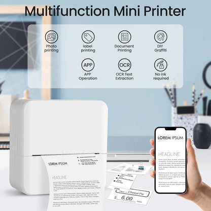 Printer Inkless Sticker Maker & Notes Memo